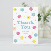 パステル フラワー 感謝カード (スタンド正面)