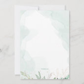 パステル フラワー 招待状 (裏面)