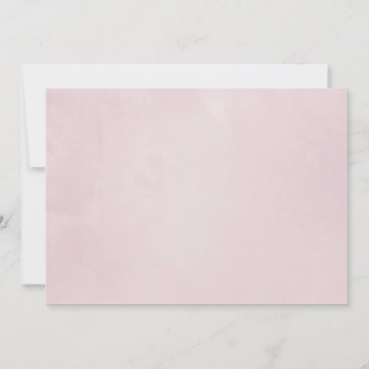 パステル フローラル ウェディング フォト セーブザデート (裏面)