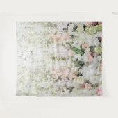 パステル フローラル ガーランド ウェディング プロップ タペストリー (正面(横))