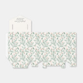 パステル ブラッシュ ピンク フラワー ブライダル フェイバーボックス (折り畳みなし)