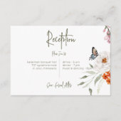 パステル&ブルゴーニュ開花モダンフローラ披露宴 エンクロージャーカード (正面)