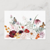 パステル&ブルゴーニュ開花モダンフローラ披露宴 エンクロージャーカード (裏面)