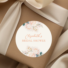 パステル ブルームズ ブライズシャワー ラウンドシール