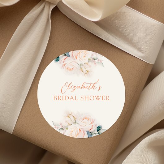 パステル ブルーム ブライズ シャワー ラウンドシール