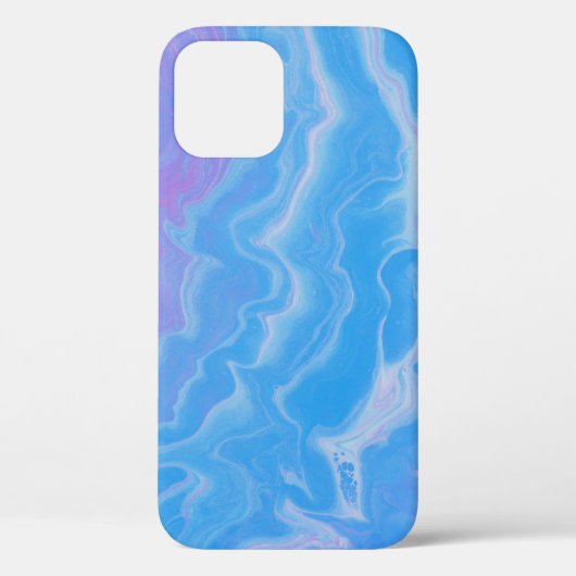 パステル・ブルー抽象芸術波 Case-Mate iPhoneケース (裏面)