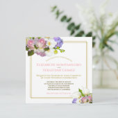 パステル ブーケ 春 フラワースクエア 結婚式 招待状 (スタンド正面)