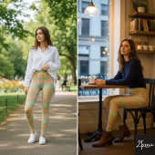 パステル プライド カラー ブロック ブライト スプリング レギンス