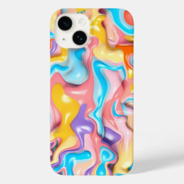 パステル プラスチック フルイド アブストラクト Case-Mate iPhone 14ケース