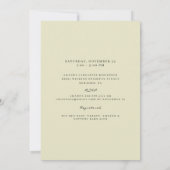 パステル ベビー ブロック ベビー シャワー 招待状 (裏面)