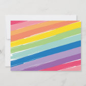 パステル ペイント パーティーの招待状 招待状 (裏面)