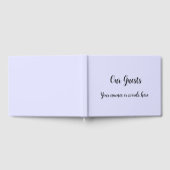 パステル ペリウィンクル パープル ゲストブック (全面)