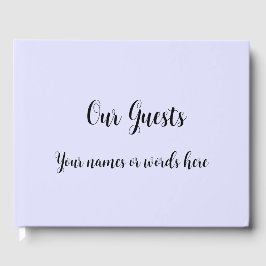 パステル ペリウィンクル パープル ゲストブック