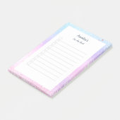 パステル·ホログラフィック·グリッターの星，ドーリストに並ぶ ポストイット (アングル)