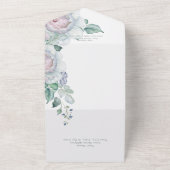 パステル&ホワイトペオニーフローラホワイトディナー オールインワン招待状 (外側)