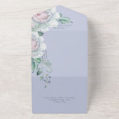 パステル&ホワイトペニーズペリフローラQRコード オールインワン招待状 (外側)