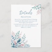 パステル ボタニカル ウェディングの詳細- エンクロージャーカード (正面)