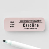 パステル ボーホ オンブレ カスタマイズ ロゴ 従業員 名札 (インサイチュ)