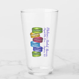 パステル マカロン クッキー フランスの焼き菓子 タンブラーグラス