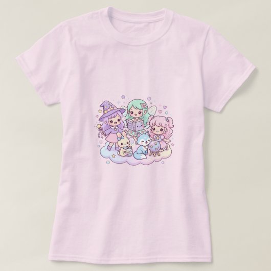 パステル・マジカル・フレンズTシャツ Tシャツ (デザイン正面)