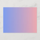 パステル マジカル ユニコーン テーマの誕生日招待状 ポストカード (裏面)