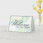 パステル・マルブリード新入社員チームへようこそ カード (黄色い花)