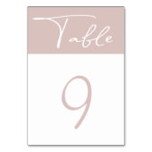 パステル ミニマル モダン テーブル ナンバー テーブルナンバー (裏面)