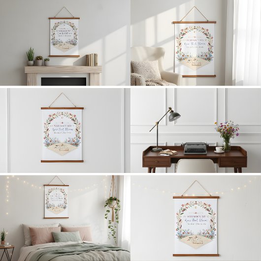 パステル メドウ フラワーズ タペストリー