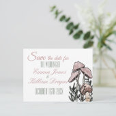 パステル モダンなキノコ 案内ポストカード (スタンド正面)