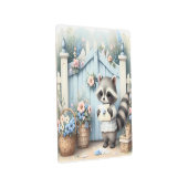 パステル ラクーン レター ガーデン メタルプリント (3/4)