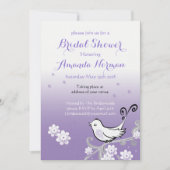 パステル ラブバードのウェディング ブライダル シャワーの招待状 招待状 (正面)