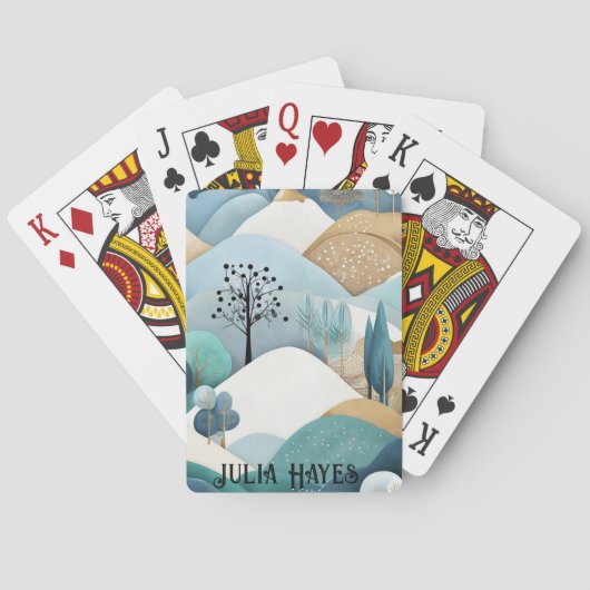 パステル ランドスケープ パターン トランプ (裏面)