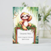 パステル リトル スロー 誕生日 サンキューカード (スタンド正面)