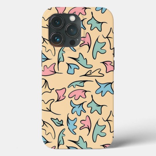 パステル リーフ イエロー Case-Mate iPhoneケース (裏面)