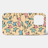 パステル リーフ イエロー Case-Mate iPhoneケース (裏面 (横))
