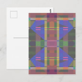 パステル レインボー カラフル ジオメトリック ポストカード (正面/裏面)