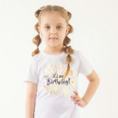 パステル レインボー サン バースデー ガール T シャツ