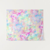 パステル レインボー タイダイ 写真 背景 タペストリー (正面(横))