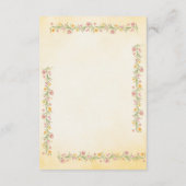 パステル ロマンティック ウェディング 情報挿入 エンクロージャーカード (裏面)