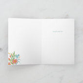 パステル ワイルドフラワー ブーケ 哀悼カード サンキューカード (内部)