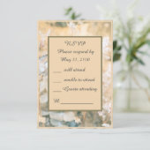 パステル ワイルドフラワー メドウ ウェディング 返信カード (スタンド正面)