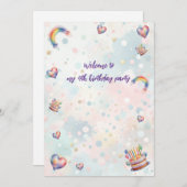 パステル 招待状 (正面/裏面)