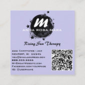 *~*パステルAP66金ゴールドグリッターQRレインボーアゲート スクエア名刺 (裏面)