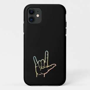 パステルASL iラブユーケカスタムース iPhone 11 ケース