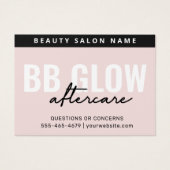 パステルBBグローフェイシャル気にアフター命令カード (正面)