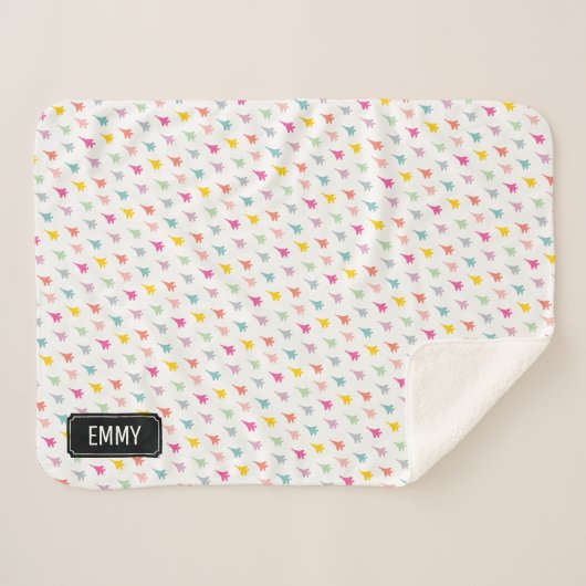 パステルF-15Eストライクイーグルファイタージェットカスタム シェルパブランケット (正面(横))