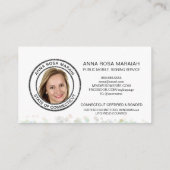 *~*パステルNOTARYフォトペンフェザー署名エージェント 名刺 (裏面)