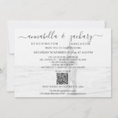 *~*パステルQR AR26花写真RSVP 結婚's  招待状 (裏面)