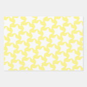 パステルw.ホワイトスターズ – カスタム子供の誕生日 ラッピングペーパーシート (正面2)