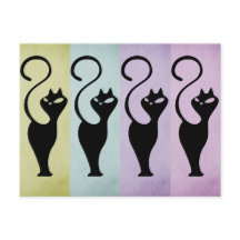 パステロ猫ブラックシルエット